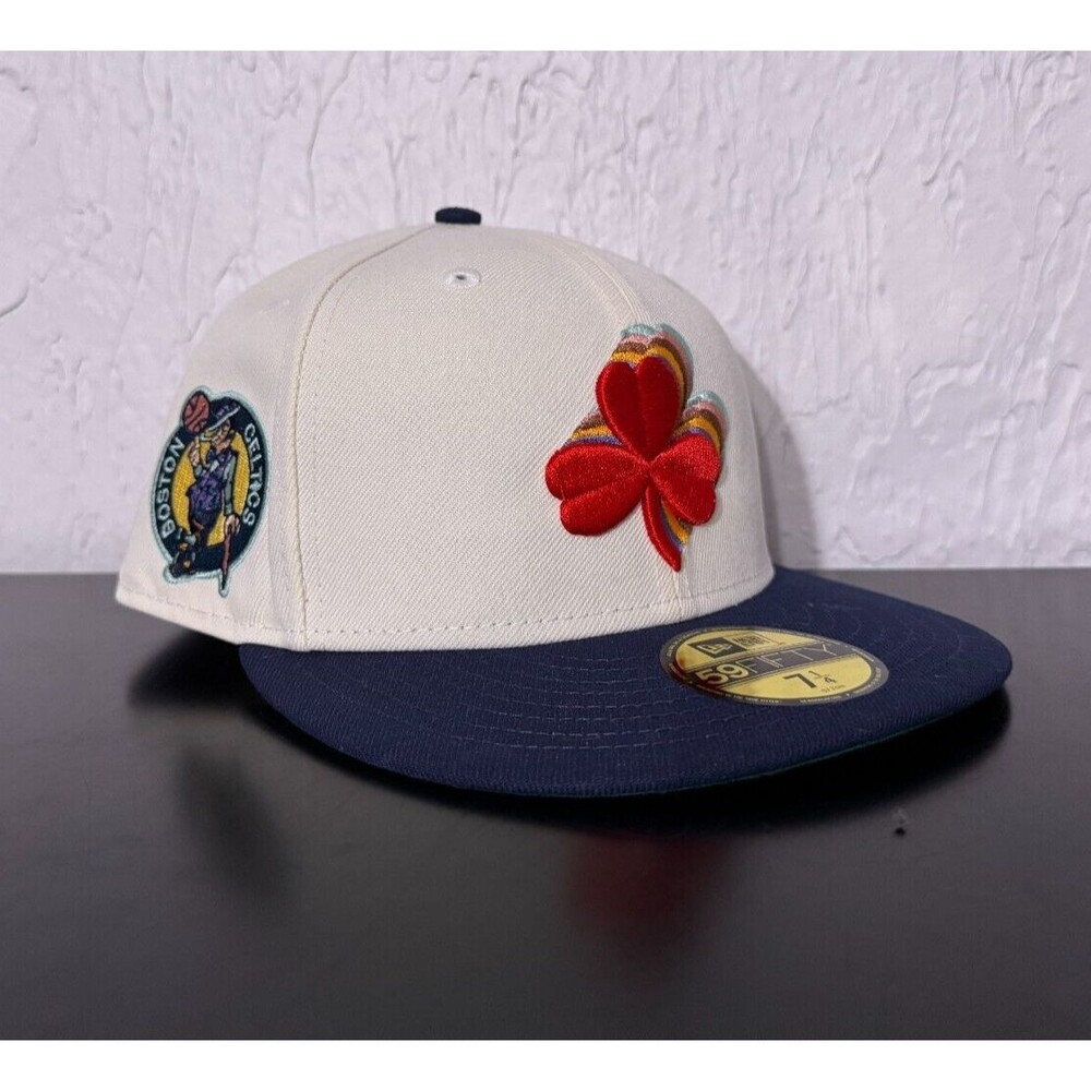 7 1/4 Boston Celtics MyFitteds Necco Cascading Shamrock Fitted Hat Mens New Era